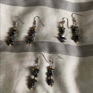 NWOT Hematite Earrings